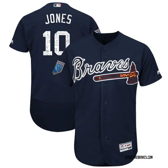 chipper jones navy jersey