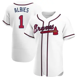 Ozzie Albies Atlanta Braves Authentic Home Jersey - White
