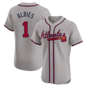 Ozzie Albies Atlanta Braves Elite Road Jersey - Gray