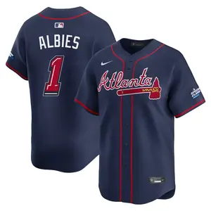 Ozzie Albies Atlanta Braves Limited 2025 Speedway Classic Alternate Jersey - Navy